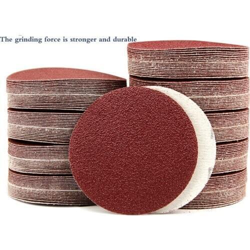 4-inch flocking sandpaper pieces woodworking polishing self-adhesive sucker cashmere sand paper