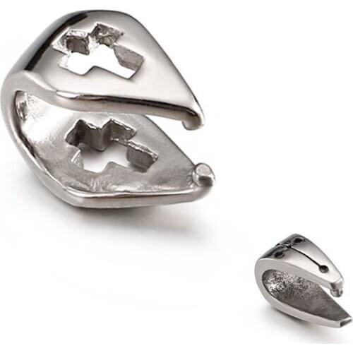 5pcs/lot New Cross Connector Charms Bail Beads Antique Cross Bail Beads Charms Jewelry Findings For DIY Bail Charms Connector