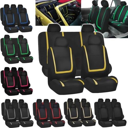9pcs / Set Car Seat Covers Airbag Universal Auto Interior Styling Decoration Protector Car Seat Cover Interior Accessories