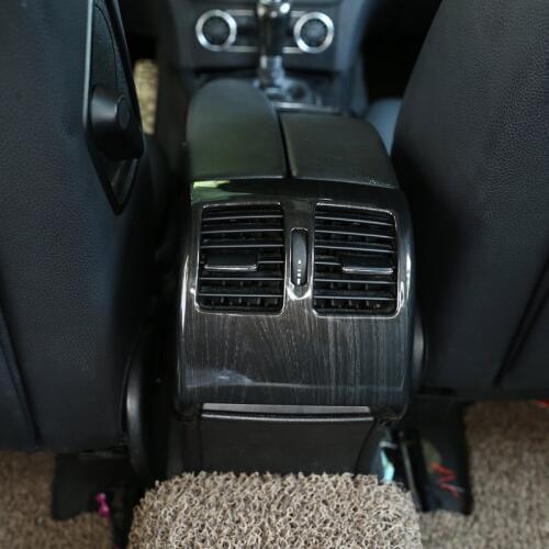 Black Wood Grain For Mercedes Benz C Class W204 2008-2013 ABS Car Rear Air Conditioning Vent Decorative Frame Trim Accessories