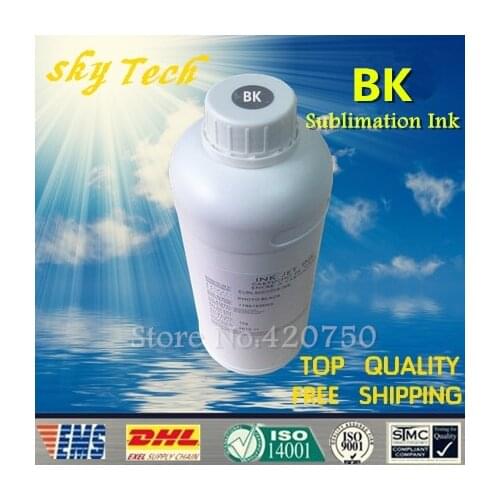 1000ML [BK] Photo Black Sublimation ink For Epson Printer, Thermal Transfer Ink For T-shirt ,phone shell, Mugs ,ceramics