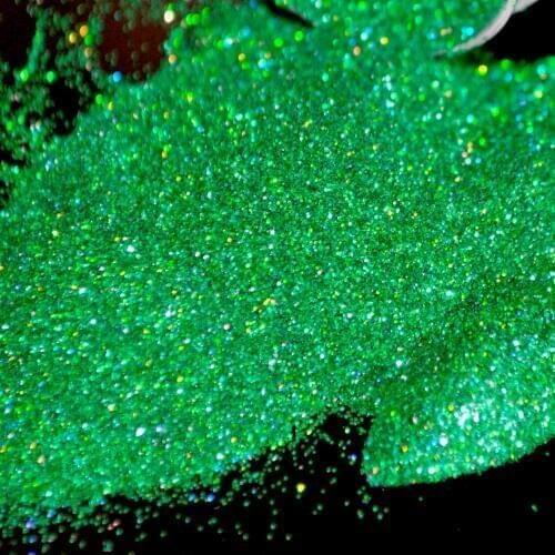 Holographic Laser Emerald Green Starry Nail Art Glitter Shimmer Powder DIY UV Nail Manicure Dust Body Art Party Gift Card Decora