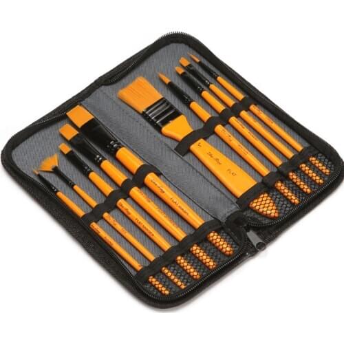 10Pcs/set Art Paint Brushes Nylon Hair Brush Watercolor Pen Acrylic Oil Painting Brush Painting Pen Art Supplies Painting Brush