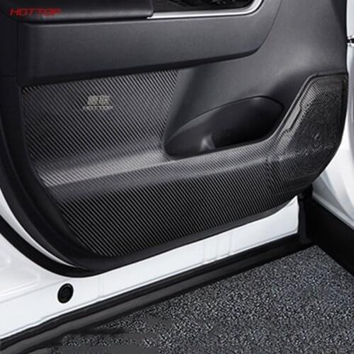 Leather Leather Car Inner Door Anti Kick Pad Co Pilot Storage Box Mat Protection Stickers Trim For Toyota RAV4 2020 Accessories