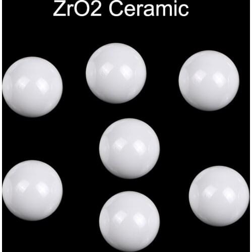 5.556mm 5.953mm 6mm 6.35mm 6.5mm Outside Diameter G5 White HV1250 Hard Rigid ZrO2 Ceramic Valve Pump Bearing Solid Bead Ball