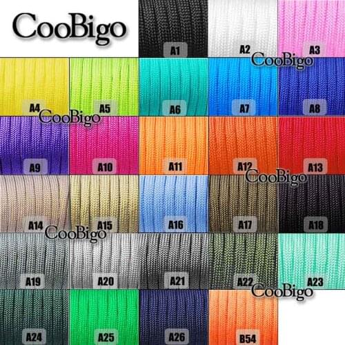 1Pcs Dia.4mm 7 stand Cores Paracord for Survival Parachute Cord Lanyard Camping Climbing Camping Rope Hiking Clothesline