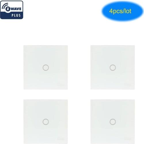 NEO Coolcam 4PCS/Lot Smart Home Z-Wave Plus 1CH EU 868.4mhz Wall Light Switch Compatible With Z-wave 300 series and 500 series