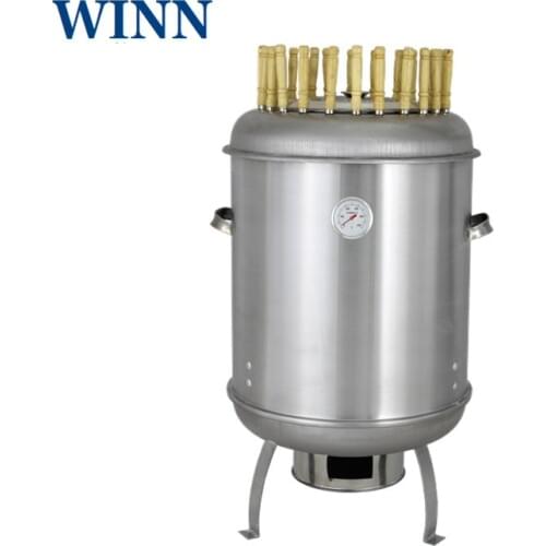 40cm MINI Charcoal hanging furnace lamb skewer grilling stove Detachable BBQ meat Stainless steel coal broiling oven grill out