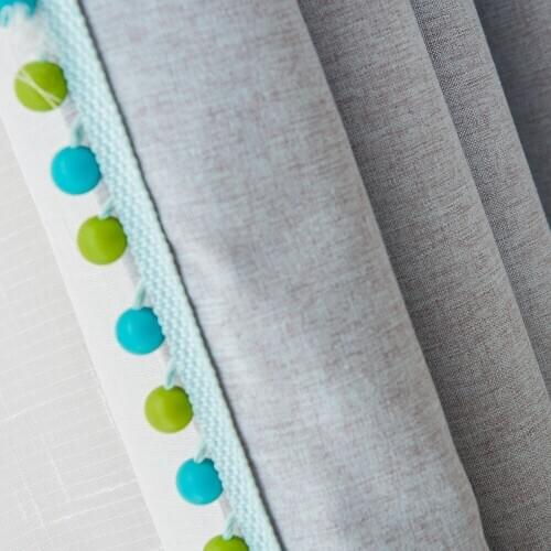 Modern Curtains for Living Room Bedroom Shading Cotton Linen Window Screen High Shading Cotton Linen Plain blackout curtains
