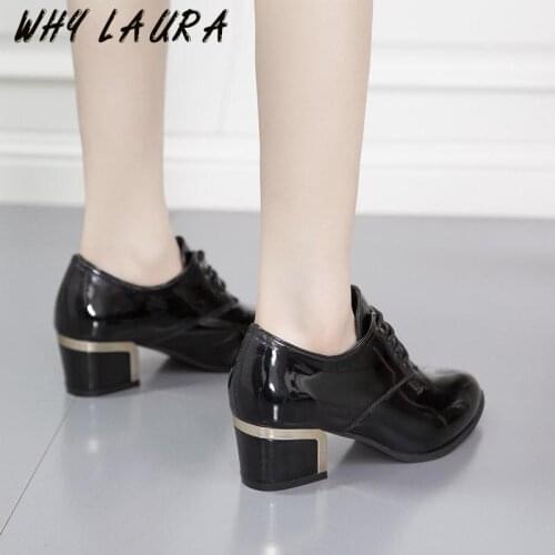 Womens Shoes Luxury Designer Pump 2021 Fashion Hand Dance Heel Work PU Leather Shoes for Women Plus No. 43