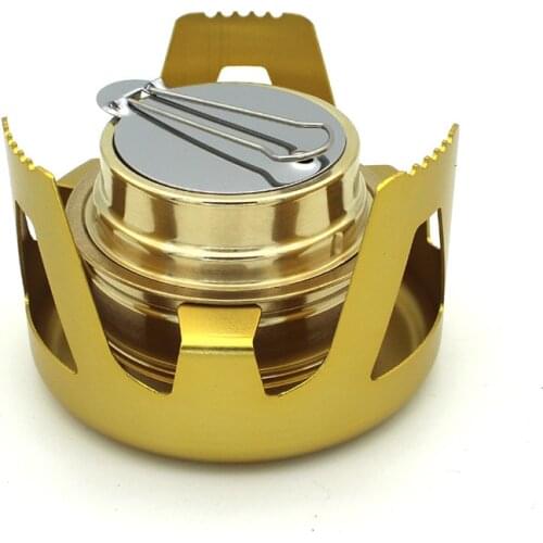 Portable High Quality Outdoor Picnic Stove New Mini Ultra-light Combustor Alcohol Stove Camping Furnace Camping for 1-2people