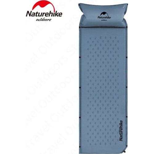 Naturehike Camping Sleeping Mat With Pillow Inflatable Tent Sleeping Pad Outdoor Foldable Portable Splicing Mat Picnic Camping