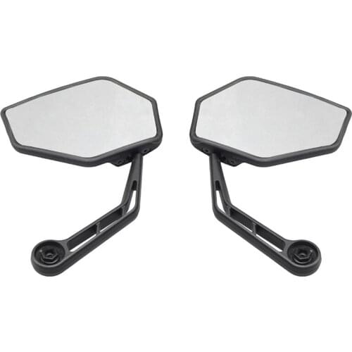1 Pair Bicycle Mirror Safe Bike Rear View Mirror 360°Rotating Bar End Mirror for Mountain Bike Handlebar