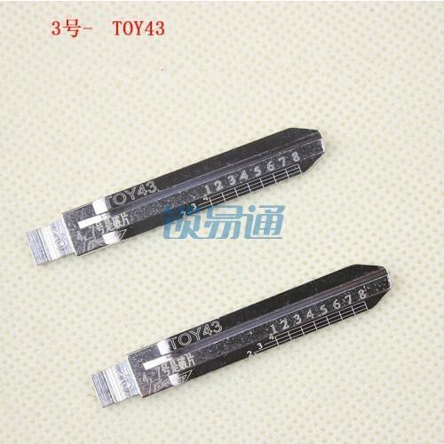 Engraved Line Key For 2 in 1 LiShi For Old Version Toyota,Scale Shearing Teeth Blank Key Blade NO.3[10pcs]