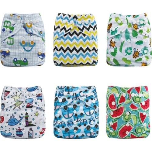 High Quality Breathable Fabric Elastic Waist Infant Cloth Diaper Reusable Nappy one pocket nappies With Double Gussets 150 Pcs