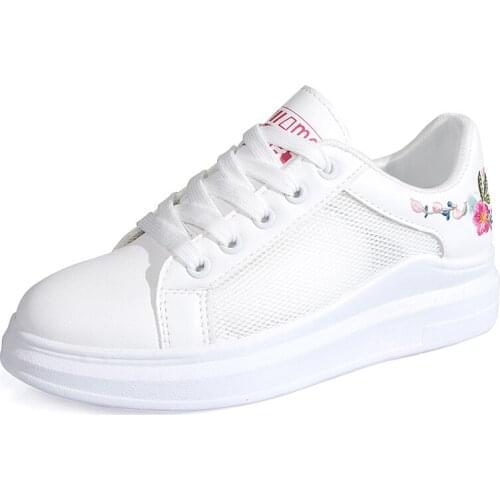 Tennis Shoes For Women Breathable Mesh Sneakers 2021 Autumn Sports White Comfy Jogging Trainers Female Soft Zapatos De Mujer