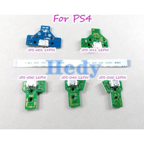 1set JDS-001 JDS-011 JDS-030 JDS-040 JDS-055 USB Charging Port Board with cable For Playstation 4 USB Controller Port for PS4