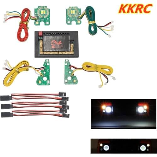 1set TRX4 Front Rear LED Light Multi-mode Lamp Group For 1/10 RC Crawler Traxxas TRX-4