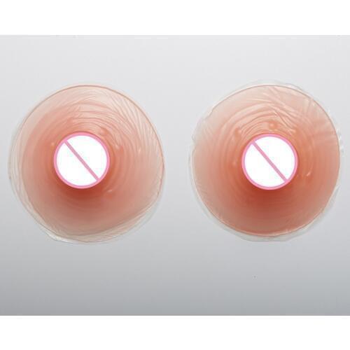 2 Pairs/lot Simulation Silicone Nipple Stickers Sexy Areola Liquid Silicone Fake Nipple Lifelike Tits Drag Queen Trandsgender