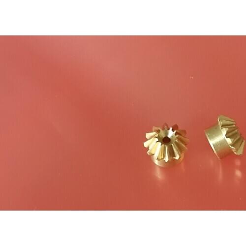 2PCS 0.4M 12T Transmission gear Bevel gear 1mm bore 45 degrees 90° 1:1 gear