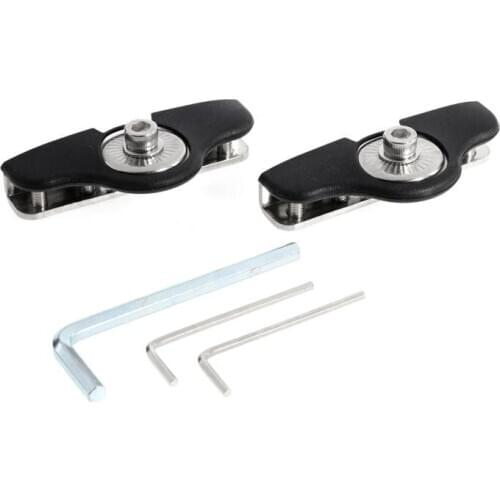 2pcs Universal Car LED Work Light Bar Mount Bracket Clamp Pillar Engine Hood Clamp Holder for Truck/Boat/Bus/ATV/SUV