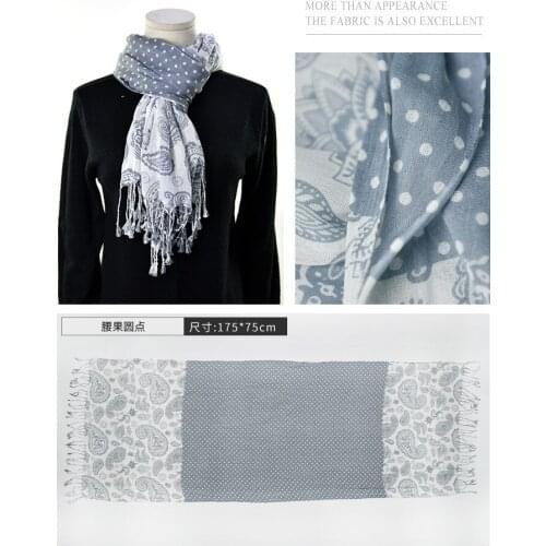 2021 Fashion Newest Paisley Pattern Cotton Viscose Scarf Shawls Wraps Hijabs 10pcs/lot