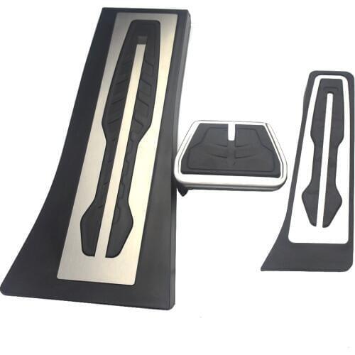 AT 3PCS Stainless Pedal Manual Transmission Car pedals For BMW X5 X6 F15 E70 E71 E72 2010 2011 2012 2013 2014 2015 2016