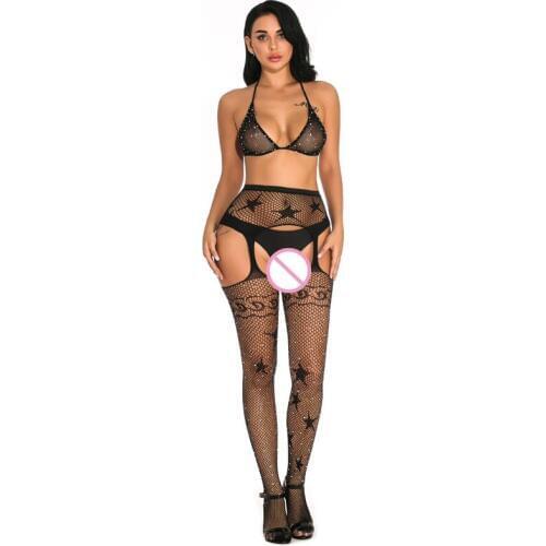 Sailor loving New Women 3 set five-pointed star sexy G-string Erotic Lingerie underwear Teddy SL00264