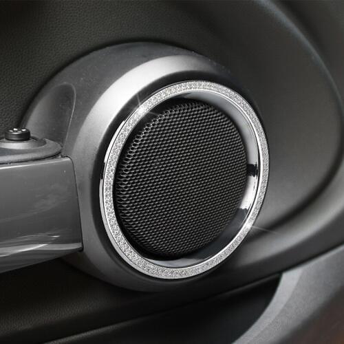 Car Door Speaker Ring Cover Styling Moulding Trim Sticker for Mini Cooper F55 Hardtop F56 Hatchback 2015 2016 2017 2018