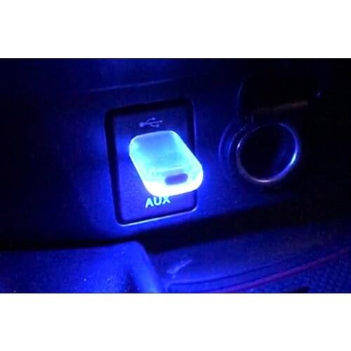 50LC Car LED Atmosphere Light Touch Sound Control Decorate Light USB Cigarete Lighter