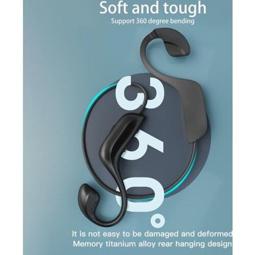 Wireless Bone Conduction Headset Bluetooth 5.0 Sport Headphone Noise Cancelling Hanging Earphone With Mic For Cycling Running