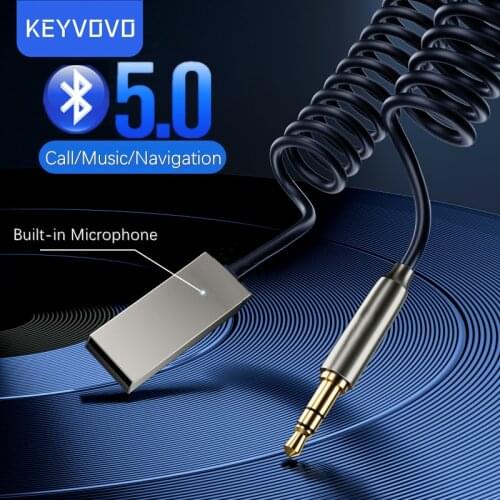Bluetooth Aux Adapter Wireless Car Bluetooth Receiver USB to 3.5mm Jack Audio Music Mic Handsfree Adapter for Car Speaker Dongle