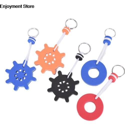 1pc Keychain Yachting Boating Sailing Floating Keyring Key Ring Blue for Canoeing Rafting Dinghy Water Sports