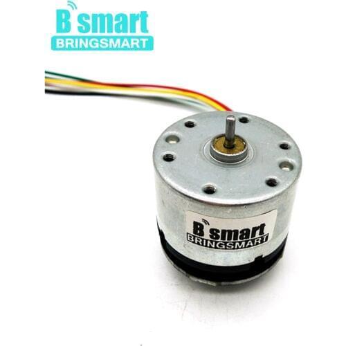 Bringsmart DC Motor Encoder RK-520B High Speed 10000rpm 12V 6V DC Motor With Code Disk Carbon Brush High Speed Small Motor