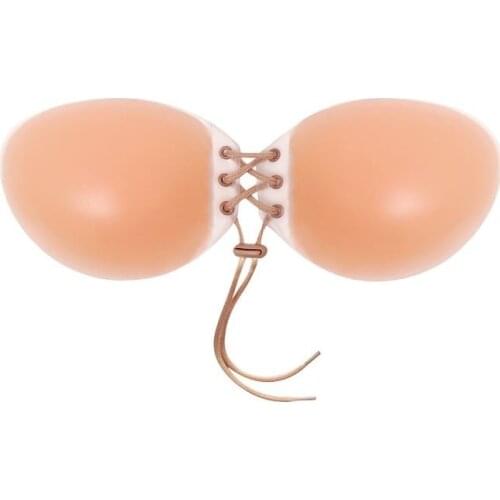 New Thick Silicone Bra Invisible Push Up Sexy Stealth Adhesive Strapless Backless Breast Enhancer for Women Lady