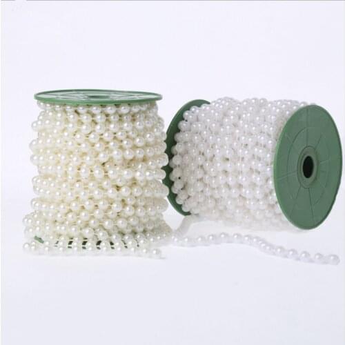 2m 8mm Acrylic Artificial Pearls String Beads Chain Strands String For DIY Jewelry Making Findings Accessories