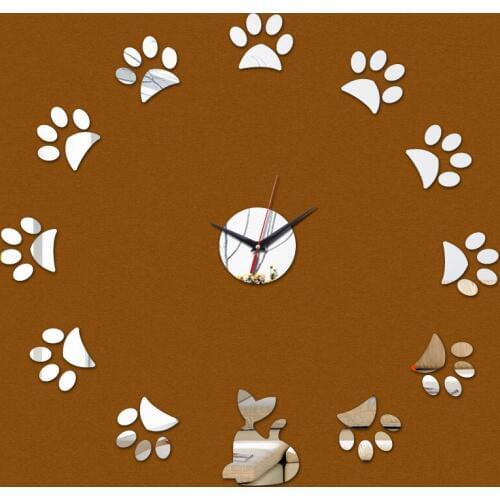 2019 wall clocks new arrival quartz watch 3 big moons clock modern design luxury mirror 3d crystal watches 6 tars Acrylic