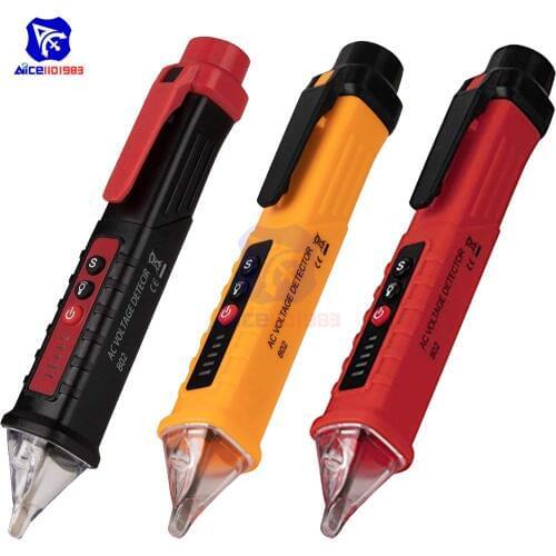 Diymore AC Voltage Detector Adjustable Sensitivity Non-Contact Induction Electric Pen AC 12V-1000V Voltage Tester
