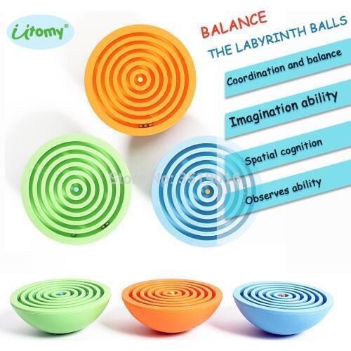 Balance the labyrinth Maze Ball Puzzle Game Classic IQ Balance Educational toy Games Ball In Maze Puzzle Helps Reduce Stress