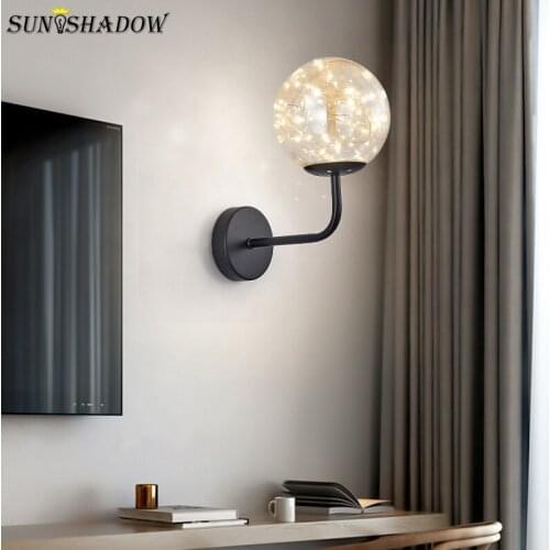 Indoor Led Wall Light Modern Sconce Wall Lamp Black&Gold For Living Room Bedroom Bedside Dining Room Kitchen Corridor Aisle Lamp