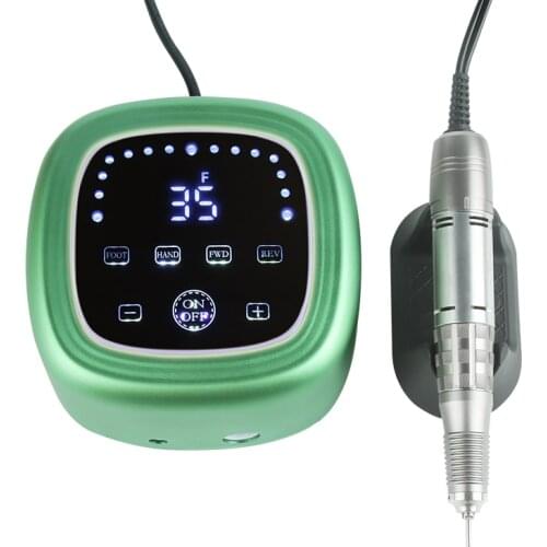 75W Electric Nail Drill Machine 35000 RPM Manicure Machine Milling Cutter Manicure Pedicure Kit Electric File Nail Art Tool