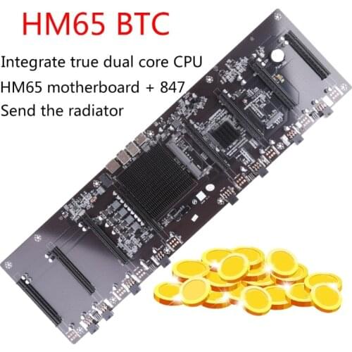 Mining Motherboard for HM65 BTC Direct-Plug 8-Card Motherboard E-ATX Pro Type J0PB