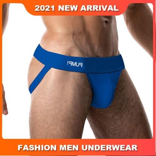 Shipping cotton Comfortable Gay Men Sexy Underwear Thong Men Jockstrap Print Sissy panties Mens Thongs And G strings Top Cueca