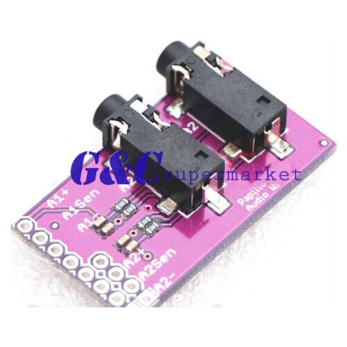 Headphone Microphone Audio seat Dual Channel 3.5mm MP3 Interface Module diy electronics