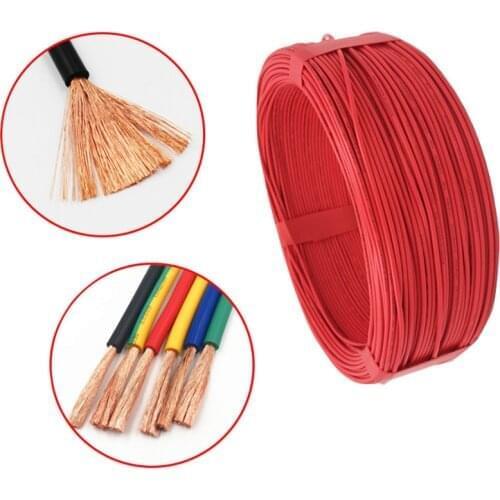 UL1007 Wire 22AWG 20AWG18AWG 17AWG 15AWG 13AWG 11AWG PVC Electronic Cable 100M/piece Pure Copper RV Electronic Wire