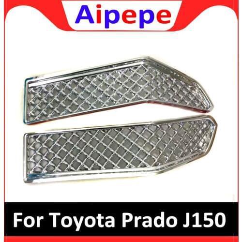 Car styling For Toyota Land Cruiser Prado LC150 FJ150 2018 Car Front Bottom Racing Grille Under Grill Cover Trim Insert