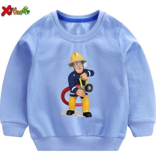 Boys Sweatshirt Kids Hoodie White Children Cute Sweatshirt 2019 Autumn Boy Cotton Pullover Toddler Girl Winter Clothes Storm