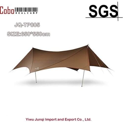 COBO Super Outdoor Waterproof Family Camping Recta TarpTent Shelter black coating For 10persons