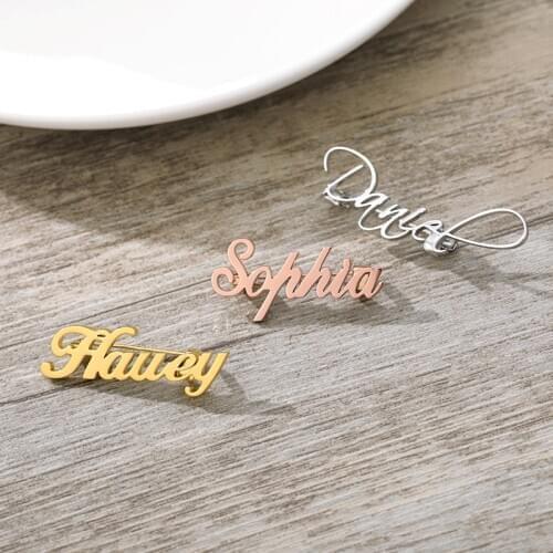 V Attract Gold Brooches For Clothes