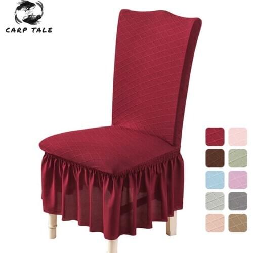 1/2/4/6 Pcs Dining Room Decor Chair Cover for Hotel Banquet Chair Slipcover Stretch Chair Skirt Elastic Wedding Chair Decoration